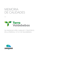 MEMORIA DE CALIDADES _