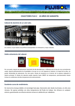 Informaci&oacute;n Colectores