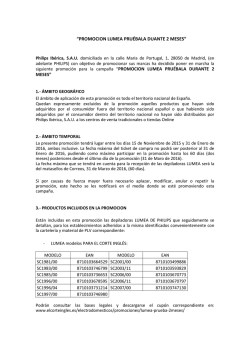 &ldquo;PROMOCION LUMEA PRU&Eacute;BALA DUANTE 2 MESES&rdquo;
