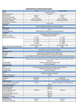Ficha t&eacute;cnica, equipamiento, pack y colores