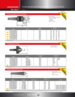 Punto giratorio/Trompo/Punto fijo para torno