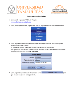 Pasos para imprimir boleta 1. Entrar en la p&aacute;gina del CELLAP