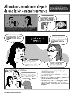 Alteraciones emocionales despu&eacute;s de una lesi&oacute;n cerebral traum&aacute;tica