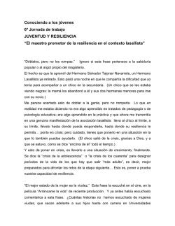 El maestro promotor de la resiliencia en el contexto