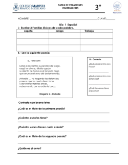 D&iacute;a 1 Espa&ntilde;ol I. - Colegio Franco Mexicano