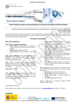 &ldquo;Compra P&uacute;blica Innovadora como oportunidad para la renovaci&oacute;n