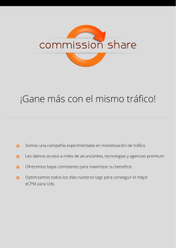 &iexcl;Gane m&aacute;s con el mismo tr&aacute;fico!