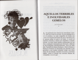 AQUELLOS TERRIBLES E INOLVIDABLES GEMELOS