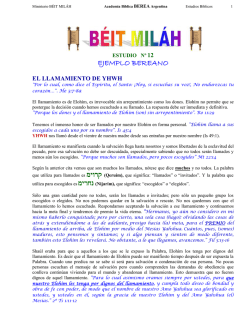 EJEMPLO BEREANO - academia berea