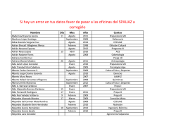 Si hay un error en tus datos favor de pasar a las oficinas