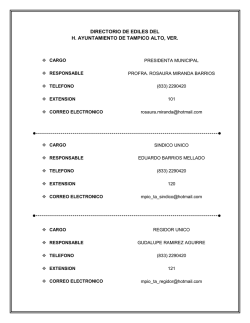 Directorio - Municipio de Tampico Alto