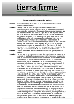 Desmayarse, atreverse, estar furioso. Esteban: Con Lope de Vega