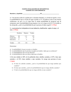 1.- Una persona cuida de su jard&iacute;n pero es bastante distra&iacute;da y se