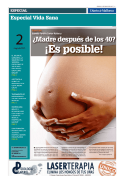 &iquest;Madre despu&eacute;s de los 40?