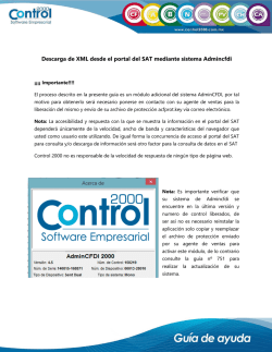 Descarga de XML desde el portal del SAT mediante