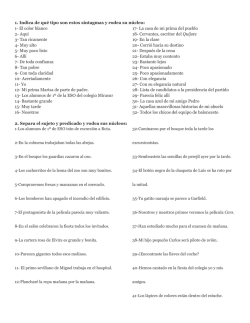 Tipos de sintagmas y sujeto-predicado