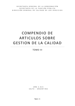 compendio de articulos sobre gestion de la calidad