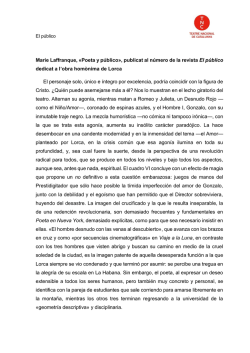 Marie Laffranque, &laquo;Poeta y p&uacute;blico&raquo;, publicat al n&uacute;mero de la