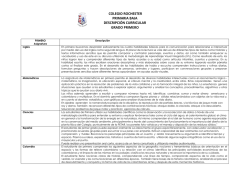 Primero - Colegio Rochester