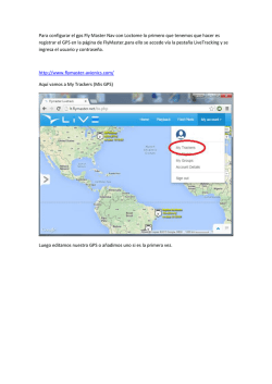 Para configurar el gps Fly Master Nav con Loctome lo primero que