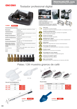 Tostador profesional digital Palas / &Uacute;til muestra granos de caf&eacute;