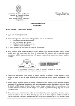 Sistemas Operativos Pr&aacute;ctico N&ordm; 1