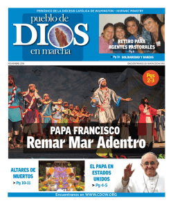 en marcha pueblo de PAPA FRANCISCO