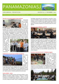 Carta Mensual Panamazonica No 21 - Noviembre 2015