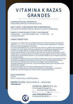VITAMINA K RAZAS GRANDES