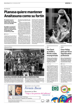 Planasa quiere mantener Anaitasuna como su fort&iacute;n