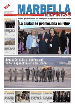 Marbella quiere desarrollar una estrategia con la Organizaci&oacute;n