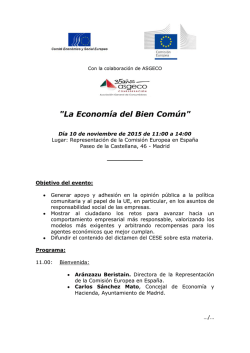 "La Econom&iacute;a del Bien Com&uacute;n"