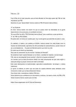 ＧＮＨ- Felicidad Interna Bruta