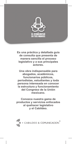 El Congreso en tus Manos - Cabildeo y Comunicacion