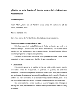 &iquest;Qui&eacute;n es este hombre? Jes&uacute;s, antes del cristianismo. Albert Nolan