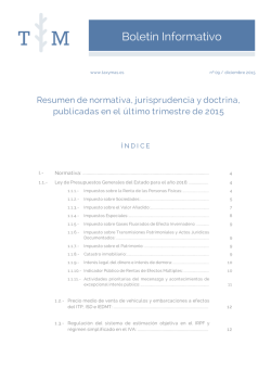Resumen de normativa, jurisprudencia y doctrina