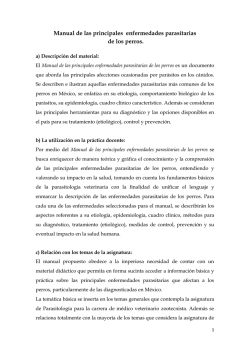 Manual de las principales enfermedades parasitarias de los perros.