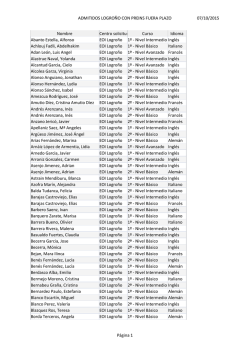 ADMITIDOS LOGRO&Ntilde;O CON PREINS FUERA PLAZO