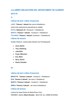 ucLLIBRES OBLIGATORIS DEL DEPARTAMENT DE ALEMANY