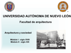 Arquitectura y sociedad - siglo XVII y siglo XIX
