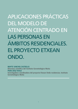 aplicaciones pr&aacute;cticas del modelo de atenci&oacute;n