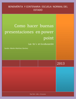 Como hacer buenas presentaciones en power point