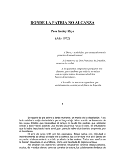 DONDE LA PATRIA NO ALCANZA - Sitio de Contenidos Digitales