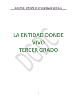 LA ENTIDAD DONDE VIVO TERCER GRADO