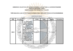 Tope m&aacute;ximo para realizar Horas Extraordinarias