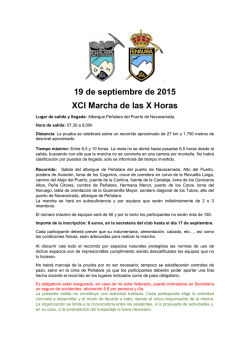 La marcha de las X Horas 2015