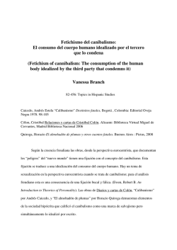 Fetichismo del canibalismo: El consumo del cuerpo humano