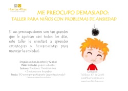 ME PREOCUPO DEMASIADO: