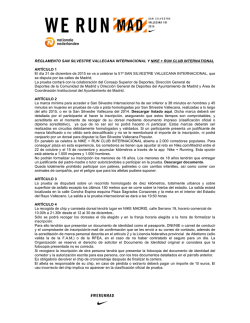 Reglamento - San Silvestre Vallecana