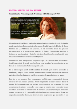ALICIA MARTIN DE LA FUENTE